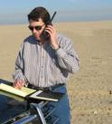 Thuraya Satphone in use